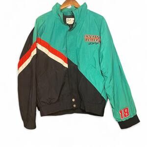 Vintage nascar windbreaker jacket 1990s Interstate Batteries